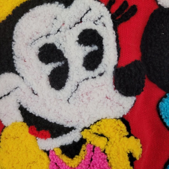Vintage Sunday Comics Mickey and Minnie Sweatshirt Chenille Medium - Picture 4 of 6